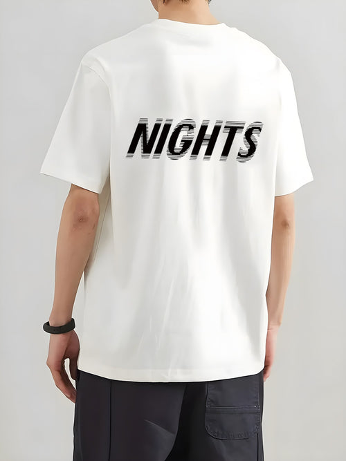 Camiseta de manga corta con estampado de letras